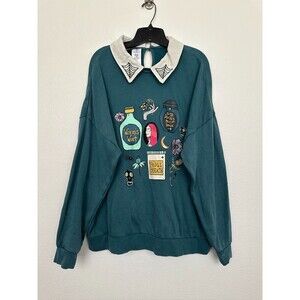 Disney Her Universe Nightmare Before Christmas Polo Sweater Green Women 1X